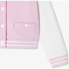Girl Varsity Cardigan White/Pink - Cardigans - 4