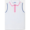 Girl Sleeveless Polo Shirt White - Polo Shirts - 1 - thumbnail
