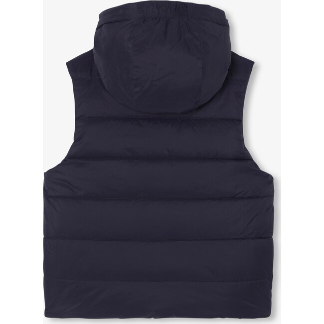 Reversible Sleeveless Puffer Jacket For Boys Navy Blue - Coats - 7