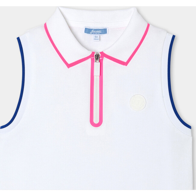 Girl Sleeveless Polo Shirt White - Polo Shirts - 3