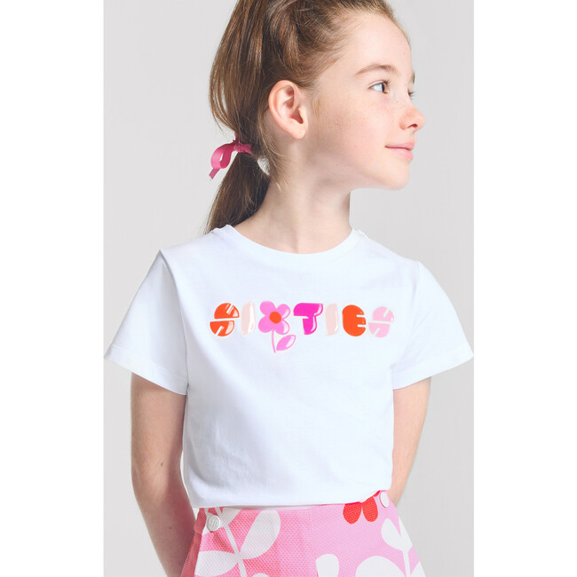 Girl Short Sleeve T-Shirt White - T-Shirts - 2