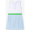 Girl Polo Dress White/Blue - Dresses - 1 - thumbnail