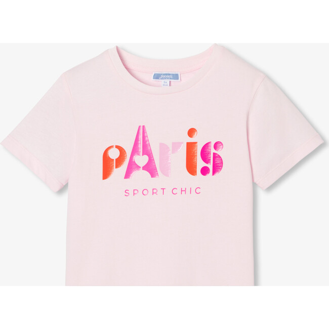 Girl Short Sleeve T-Shirt Powder Pink - T-Shirts - 3