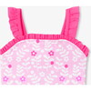 Girl One Piece Swimsuit Pink/Multicolour - One Pieces - 3 - thumbnail