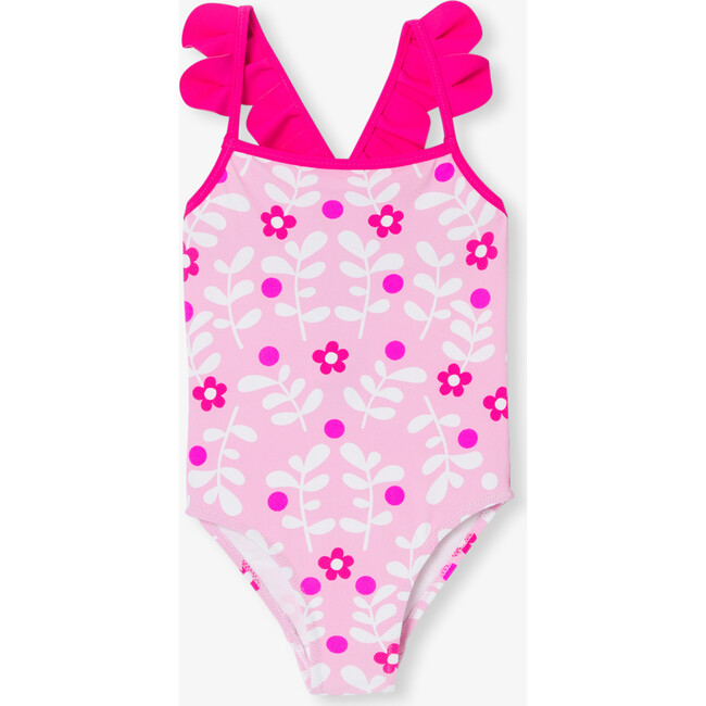 Girl One Piece Swimsuit Pink/Multicolour - One Pieces - 5