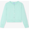 Girl Jersey Cardigan Aqua - Cardigans - 1 - thumbnail