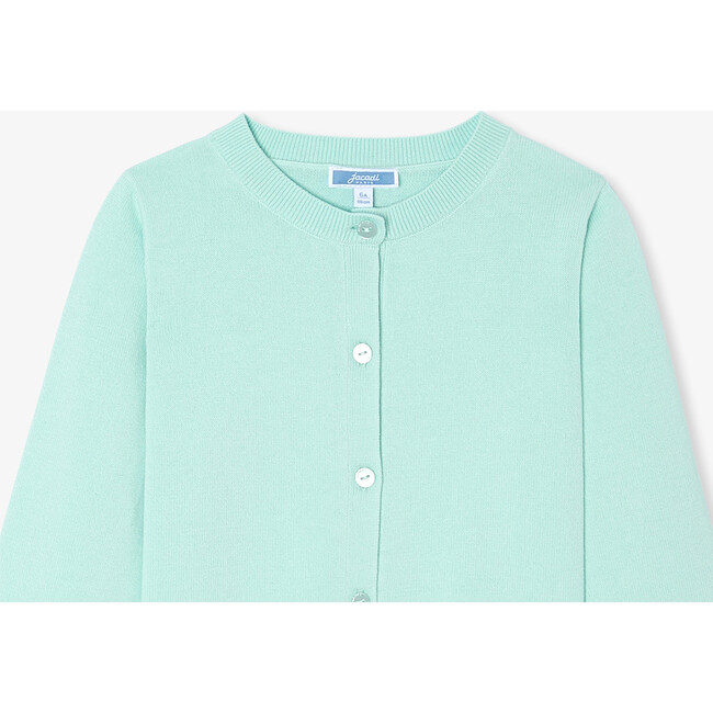 Girl Jersey Cardigan Aqua - Cardigans - 3