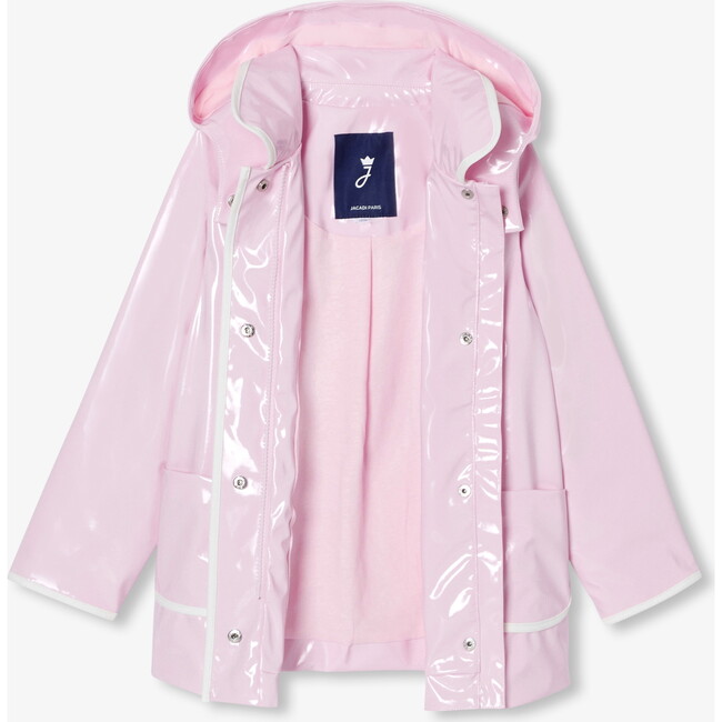 Girl Matte Raincoat  Powder Pink - Raincoats - 5