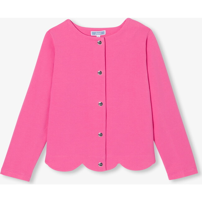 Girl Fleece Cardigan Light Fuchsia - Cardigans - 1