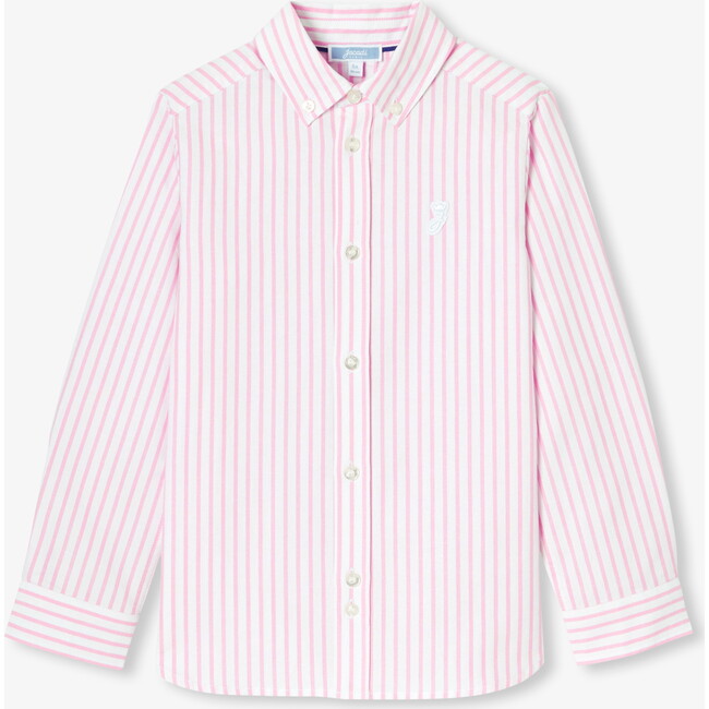 Children's Oxford Shirt White/Pink - Button Downs - 1