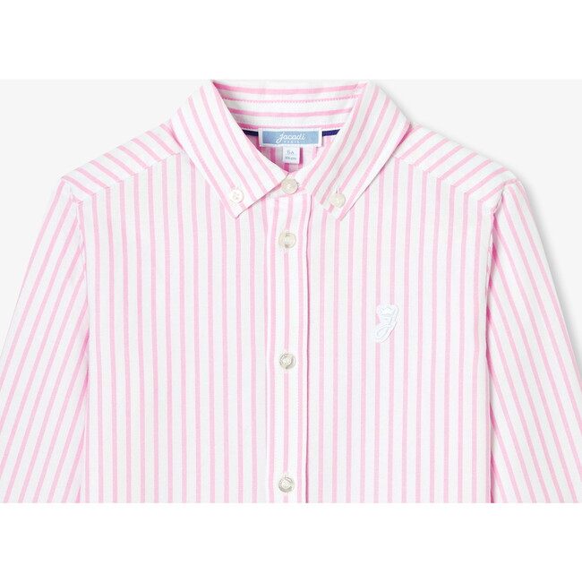Children's Oxford Shirt White/Pink - Button Downs - 3