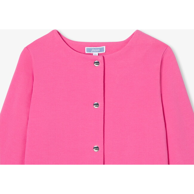 Girl Fleece Cardigan Light Fuchsia - Cardigans - 3