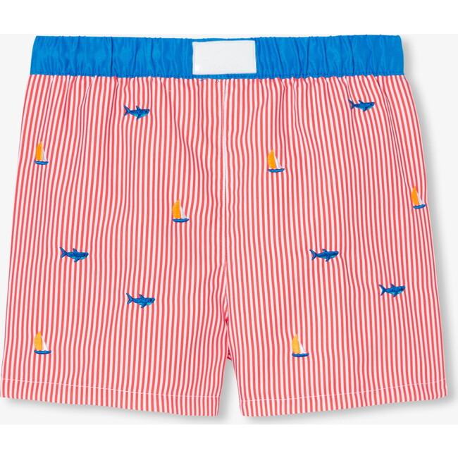 Boy's Swim Shorts Orange/Multicolour - Swim Trunks - 2
