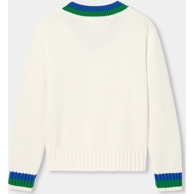 Children's Cable/Knit Sweater Soft White - Sweaters - 2