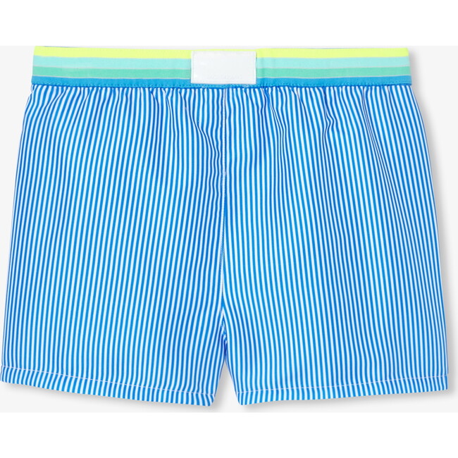 Boy's Swim Shorts Blue/White - Swim Trunks - 2