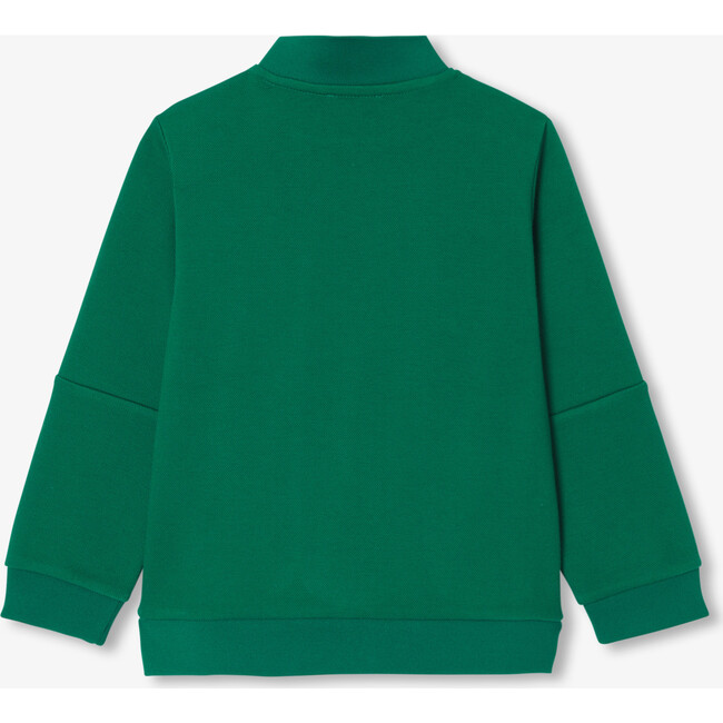 Boy's Zipped Cardigan Dark Green - Cardigans - 2