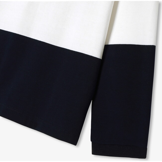 Children's Long/Sleeved Polo Shirt Red/Multicolour - Polo Shirts - 4