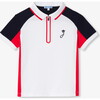 Boy's Polo Shirt White/Red - Polo Shirts - 1 - thumbnail