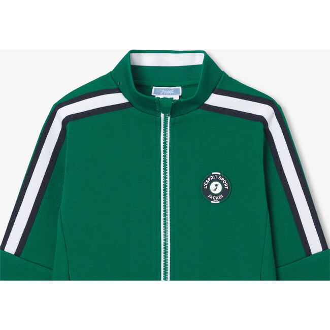 Boy's Zipped Cardigan Dark Green - Cardigans - 3