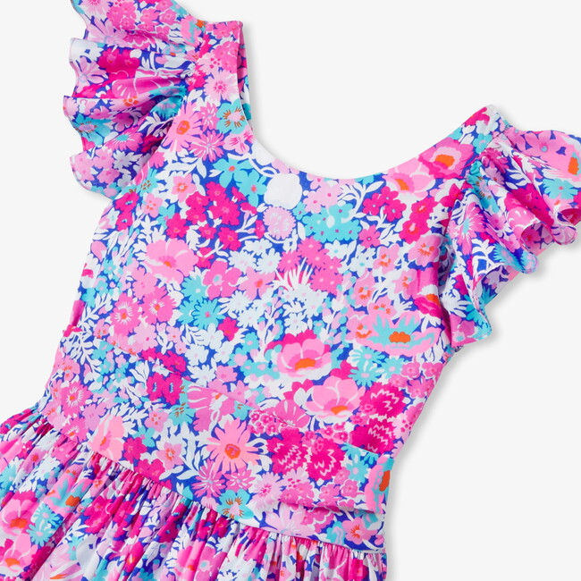 Girl Halter Dress Blue/Multicolour - Dresses - 6
