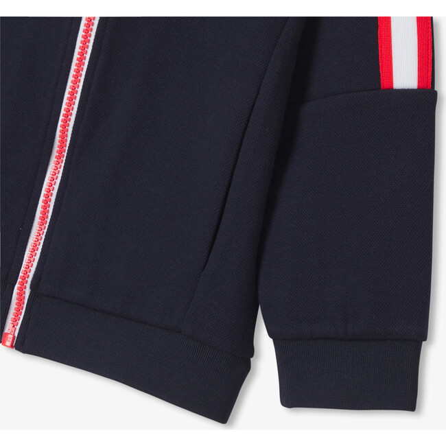 Boy's Zipped Cardigan Navy - Cardigans - 4