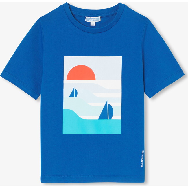 Boy's Jersey T-Shirt Prussian Blue - T-Shirts - 1