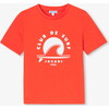 Boy's Jersey T-Shirt Dark Orange - T-Shirts - 1 - thumbnail
