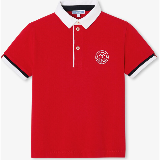 Boy's Polo Shirt Bright Red - Polo Shirts - 1