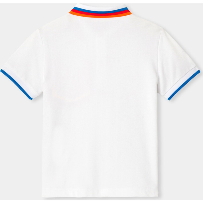 Boy's Polo Shirt In Cotton Piqué  White - Polo Shirts - 3