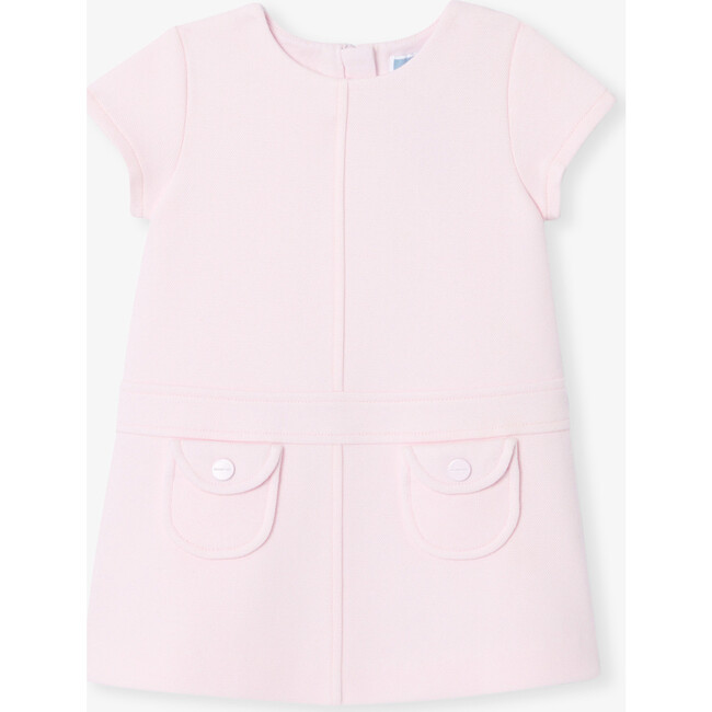 Baby Girl Trapeze Dress Powder Pink - Dresses - 1