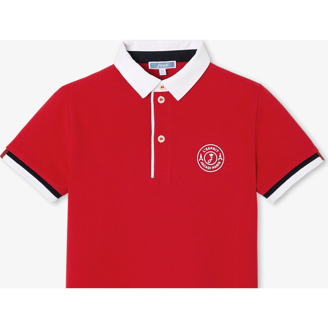 Boy's Polo Shirt Bright Red - Polo Shirts - 3