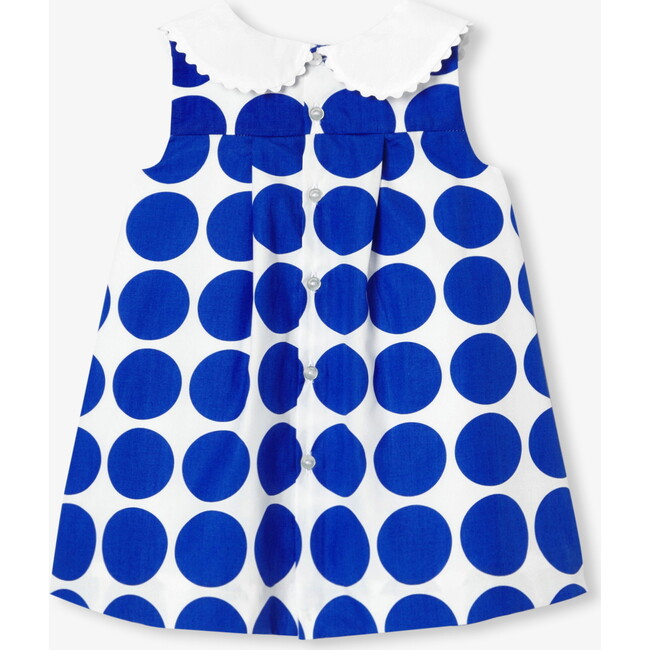Baby Girl Sleeveless Dress White/Blue - Dresses - 2