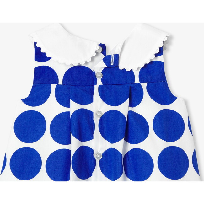 Baby Girl Sleeveless Dress White/Blue - Dresses - 4