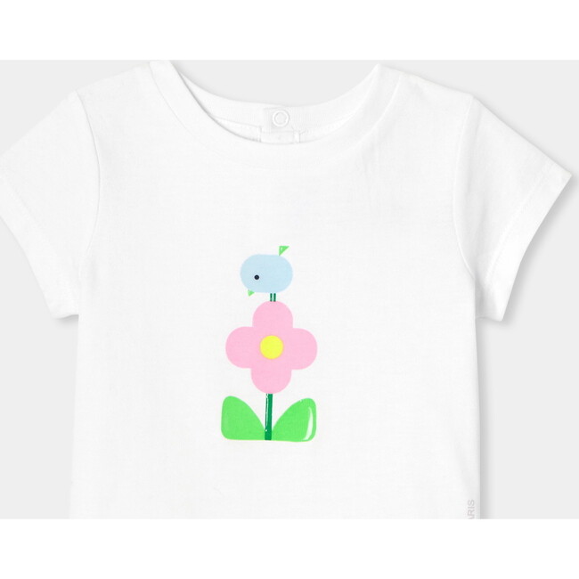 Baby Girl Short Sleeve T-Shirt White - T-Shirts - 4