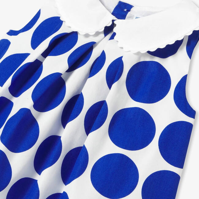 Baby Girl Sleeveless Dress White/Blue - Dresses - 5