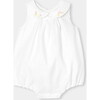 Baby Girl Linen Romper  White - Rompers - 1 - thumbnail