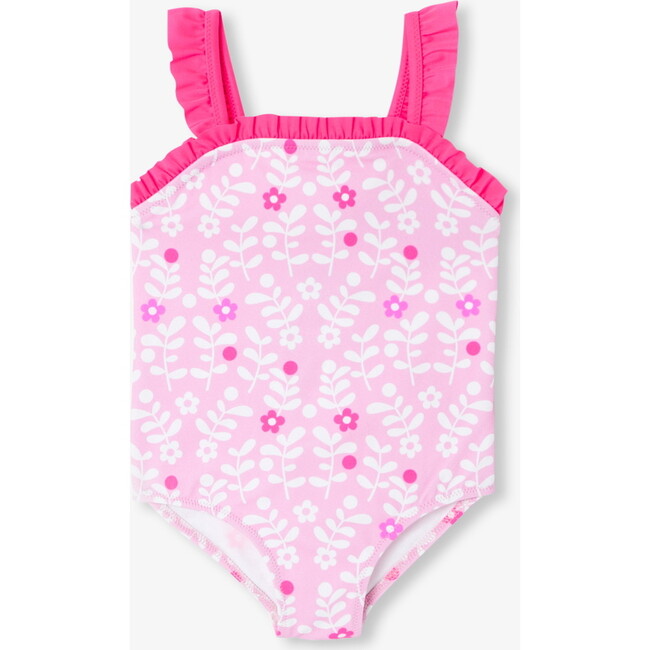 Baby Girl One Piece Swimsuit Pink/White - One Pieces - 1