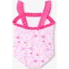 Baby Girl One Piece Swimsuit Pink/White - One Pieces - 2 - thumbnail