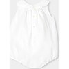 Baby Girl Linen Romper  White - Rompers - 2