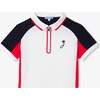 Boy's Polo Shirt, Short Sleeves White/Red - Polo Shirts - 7 - thumbnail