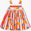 Baby Girl Oranges Dress, White/Orange - Dresses - 2 - thumbnail