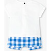 Baby Boy Shorts Set White/Blue - Mixed Apparel Set - 2 - thumbnail