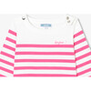 Baby Girl Breton Tee White/Pink - T-Shirts - 3 - thumbnail