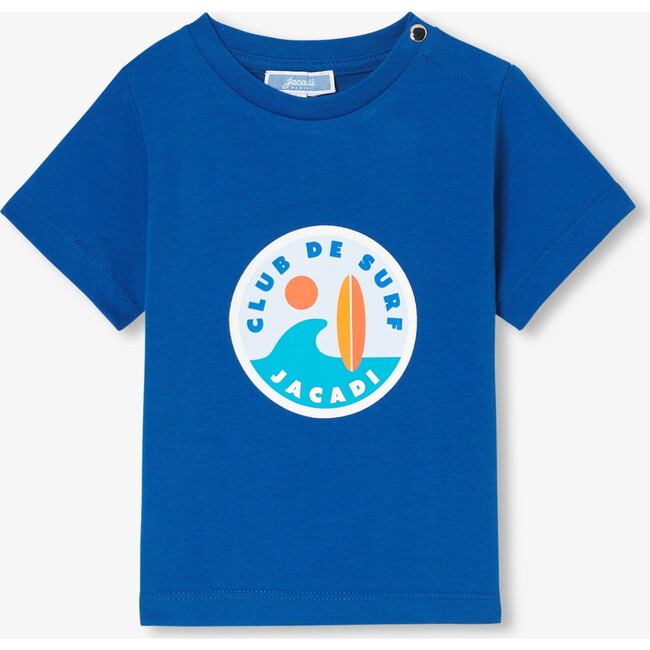 Baby Boy Short Sleeve T-Shirt Prussian Blue - T-Shirts - 1