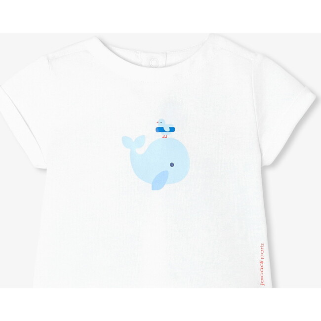 Baby Boy Shorts Set White/Blue - Mixed Apparel Set - 3