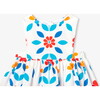 Baby Girl Dress In Poplin White/Multicolour - Dresses - 3 - thumbnail