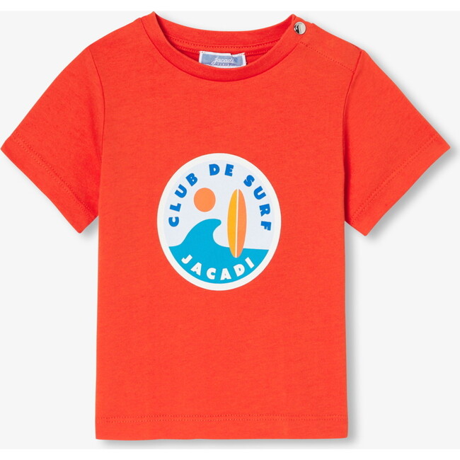 Baby Boy Short Sleeve T-Shirt Dark Orange - T-Shirts - 1