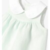 Baby Girl Linen Dress Light Almond Green - Dresses - 5 - thumbnail