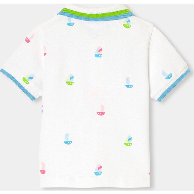 Baby Boy Short Sleeve Polo Shirt White - Polo Shirts - 2