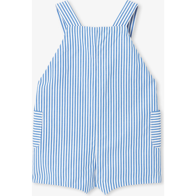 Baby Boy Short Overalls White/Blue - Rompers - 2